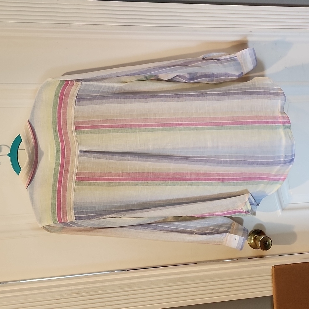 Rails Charli Rainbow Stripe Button Down Shirt - Picture 5 of 9